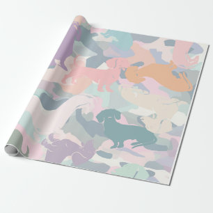 Papier Cadeau Dachshund Camo