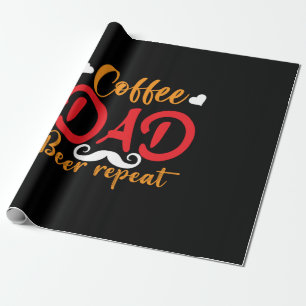 Papier Cadeau Daddy Cadeau Café Papa Bière Répétition