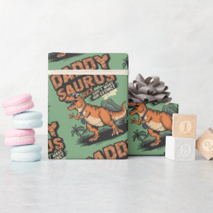 Papier Cadeau Daddysaurus Rex - Légende préhistorique Cool