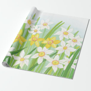 Papier Cadeau Daffodiques de printemps