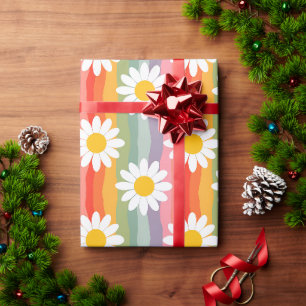 Papier Cadeau Daisy Rétro