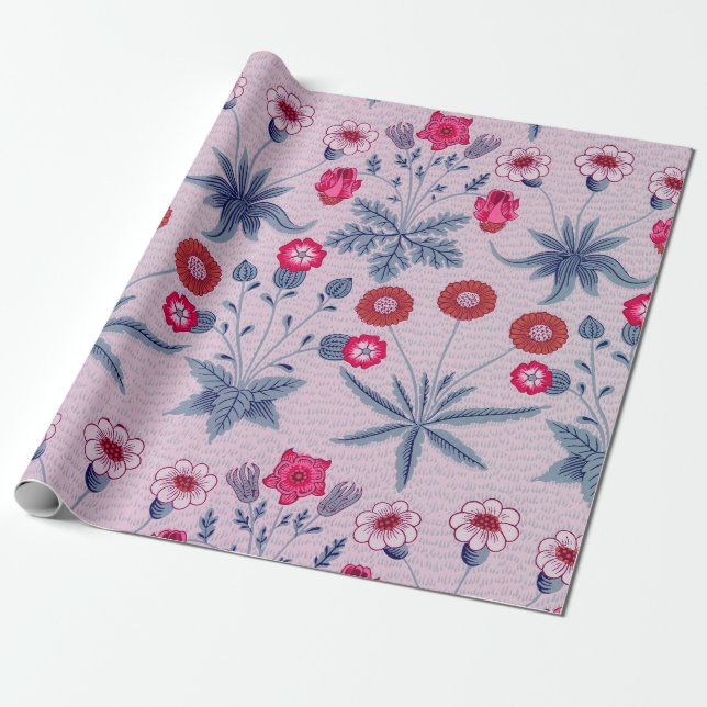 Papier Cadeau Daisy, William Morris (Déroulé)
