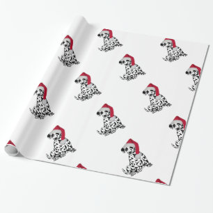 Papier Cadeau Dalmatie de Noël