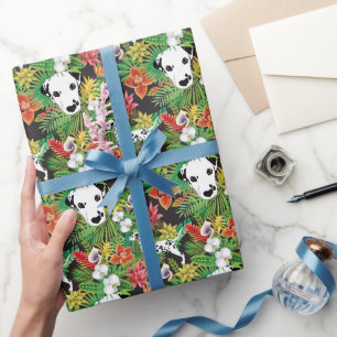 Papier Cadeau Dalmatie Tropical Floral Jungle Motif