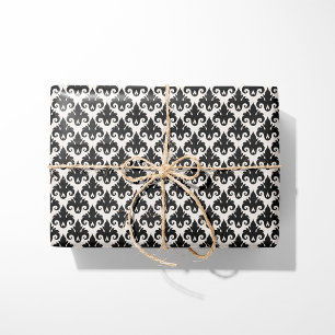 Papier Cadeau Damas noir classique