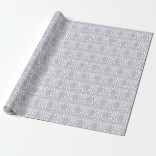 Papier Cadeau Damassé lilas chic minable