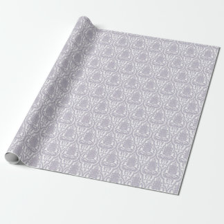 Papier Cadeau Damassé lilas chic minable