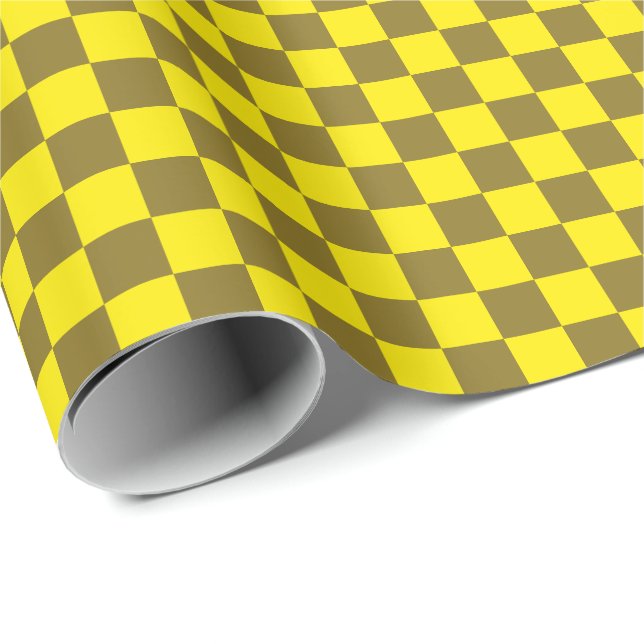 Papier Cadeau Damdam et damier acide (Coin rond)