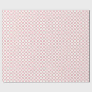 Papier Cadeau Damier Rose Bébé Minimaliste Moderne