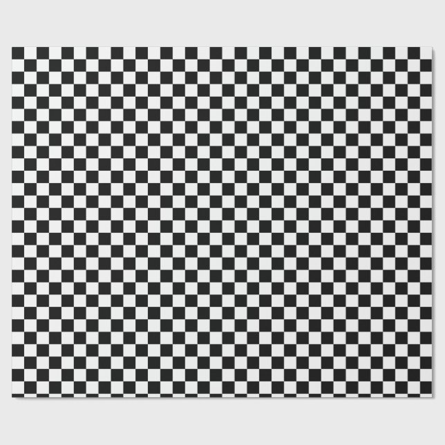 Papier Cadeau Damier Vichy à carreaux  (Plat)