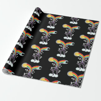 Papier Cadeau Dancing Skeleton Wrapper Paper "Rainbow Dancer"