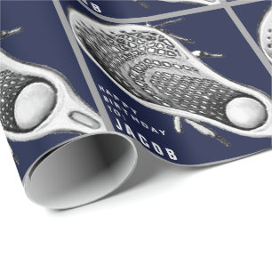 Papier cadeau d'anniversaire de crosse