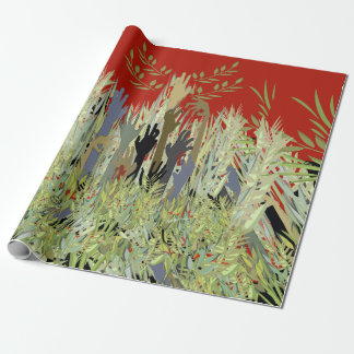 Papier Cadeau Dans un jardin de zombi