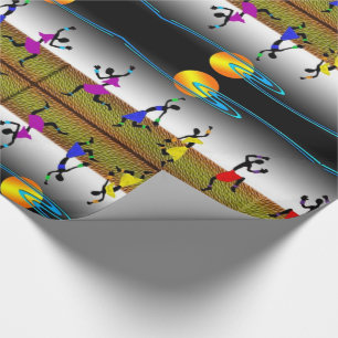 Papier Cadeau Danse Joyeuse de Kwanzaa