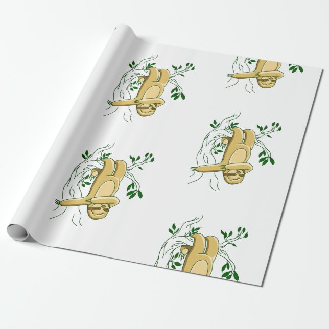 Papier Cadeau danser danser pendre paresse drôle (Déroulé)