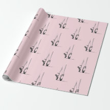 Danser Pieds Ballerina sur rose