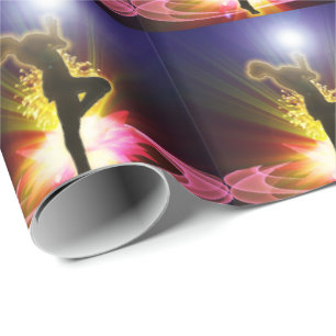 Papier Cadeau Danseur dans le projecteur