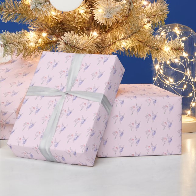 Papier Cadeau Danseurs de ballet Studio de danse Artistique  (Vacances)
