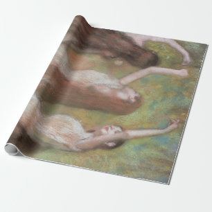 Papier Cadeau Danseurs verts par Edgar Degas, Ballet Art Vintage