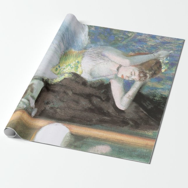 Papier Cadeau Danseuse dans sa loge d'Edgar Degas (Déroulé)