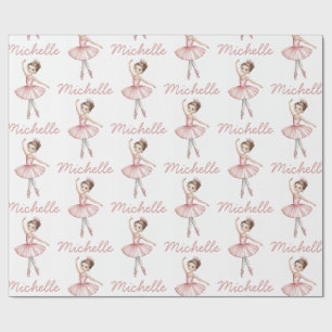 Papier Cadeau Danseuse de ballet personnalisée tendance