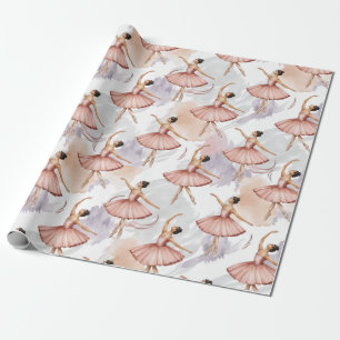 Papier Cadeau Danseuse de ballet tendance personnalisée    