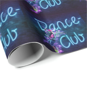 Papier Cadeau Danseuse de soirée néon Dance Club