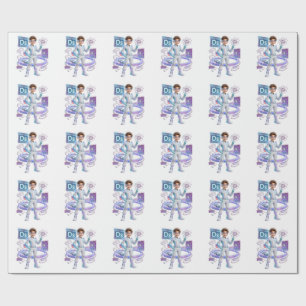 Papier Cadeau Darmstadtium (Ds) – Atome    COLLECTION ATOMIVRA