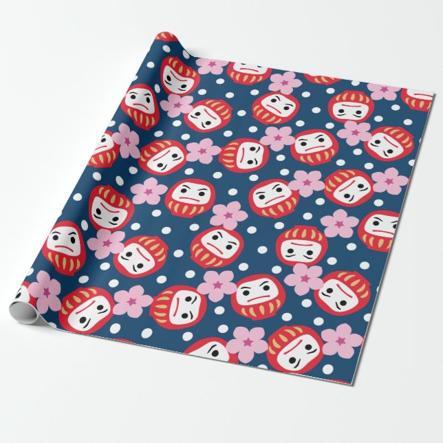 Papier Cadeau Daruma (Déroulé)