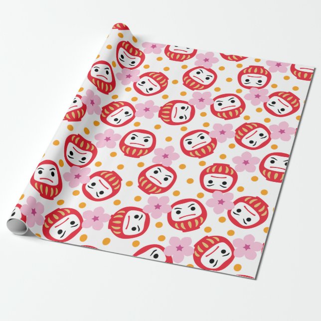 Papier Cadeau Daruma (Déroulé)