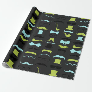 Papier Cadeau Dashing Little Man Mustache Party