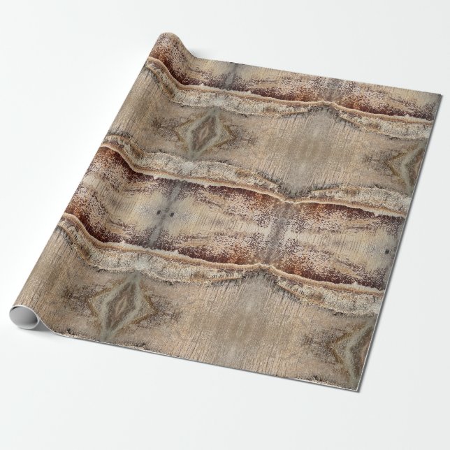 Papier Cadeau Date Palm Tree Trunk Texture Fermeture Photo (Déroulé)