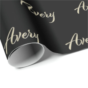 Papier cadeau d'Avery White Gold