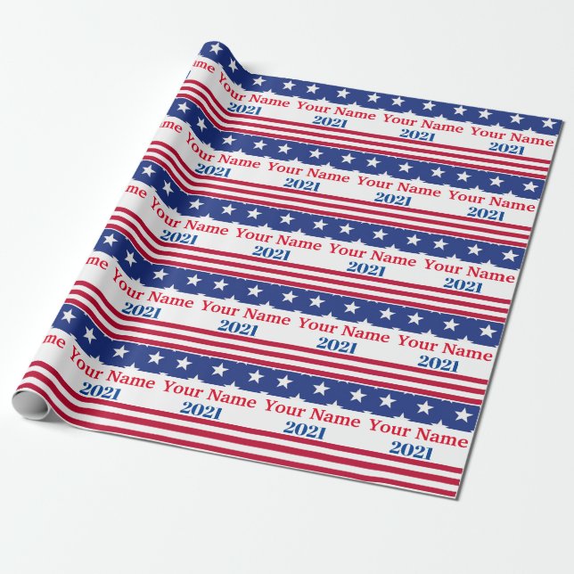 Papier cadeau de campagne politique drôle Drapeau  (Déroulé)