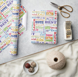 Papier Cadeau De fête d'anniversaire cadeaux uniques et