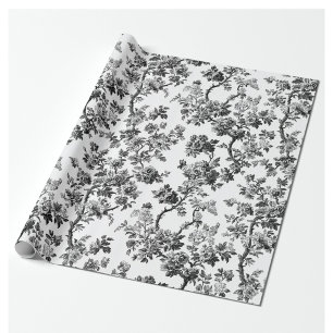 Papier cadeau de fête de jardin en toile florale c