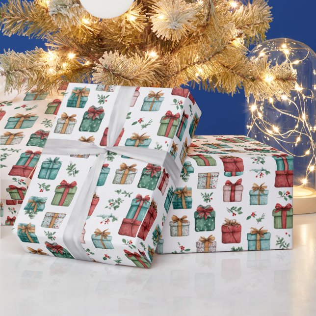 Papier cadeau de fête fantaisiste – Papier de Noël (Vacances)