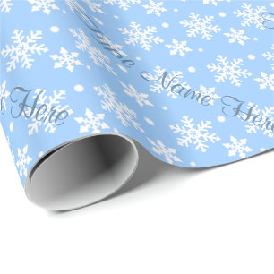 Papier cadeau de fêtes papier d'enveloppement bleu