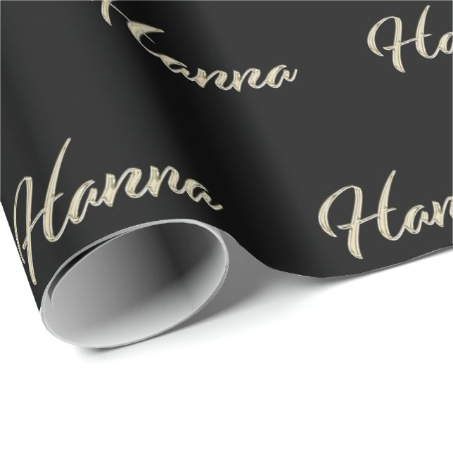 Papier cadeau de Hanna White Gold (Coin rond)