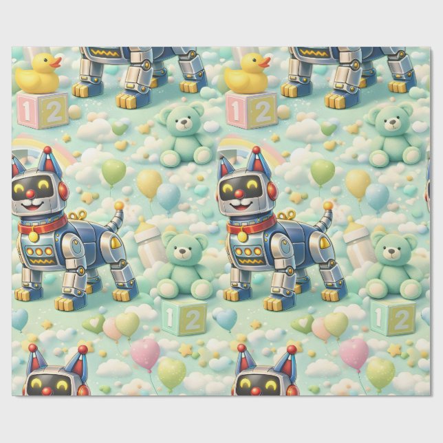 Papier cadeau de luxe pour la nurserie (Plat)