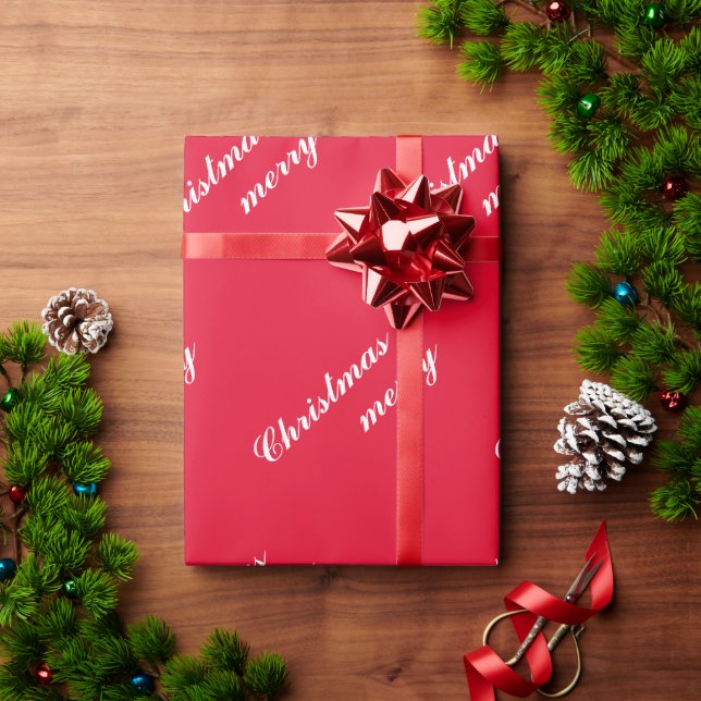 Papier Cadeau de Noël à Motif de Joie des Fêtes (Cadeau de vacances)