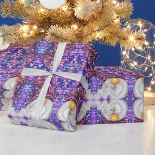 Papier cadeau de Noël amusant Gnomes heureux