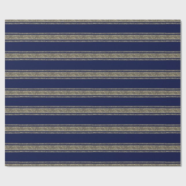 Papier cadeau de Noël bleu  (Plat)