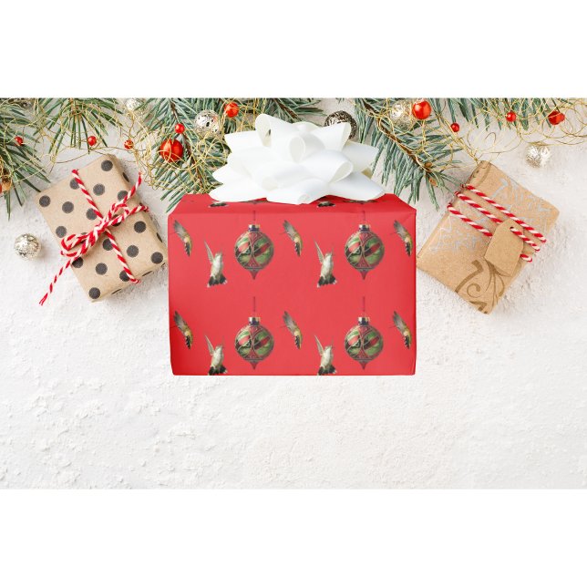 Papier cadeau de Noël Colibri (Créateur téléchargé)