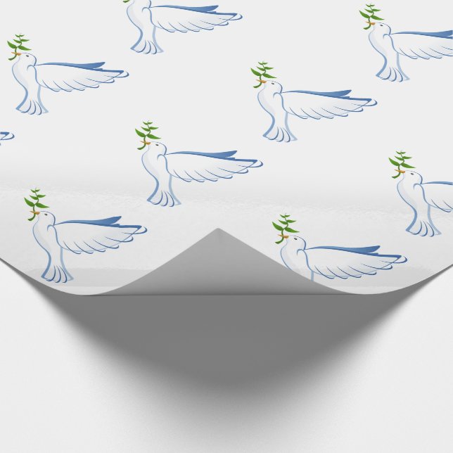 Papier Cadeau de Noël/Colombes (Coin)