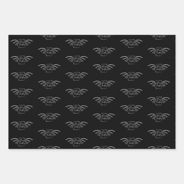 Papier cadeau de Noël Dragon bibliophile emballage (Devant)