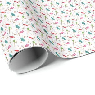 Papier Cadeau de Noël Esprits de Cuisson Radieux