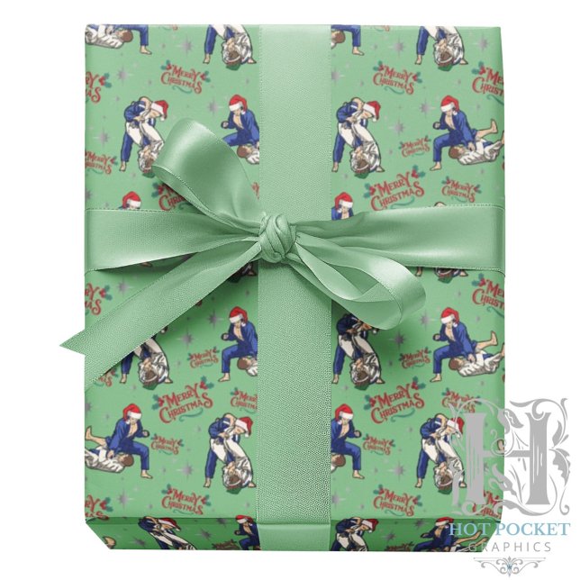Papier Cadeau de Noël Jiu Jitsu (Créateur téléchargé)