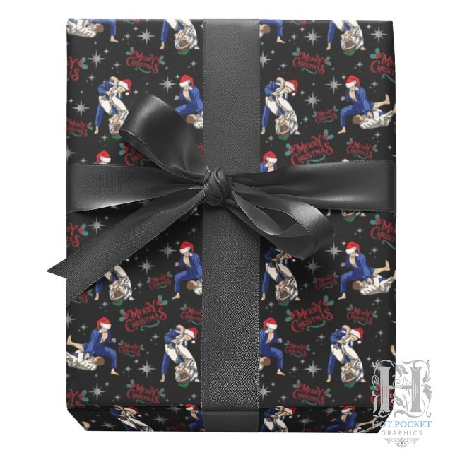 Papier Cadeau de Noël Jiu Jitsu (Créateur téléchargé)