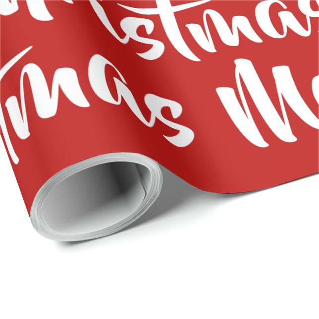 Papier cadeau de Noël joyeux (Coin rond)